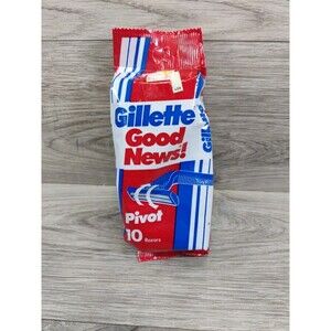 Vintage 1993 Gillette Good News! Men's Disposable Shaving Razors 10 Count NEW